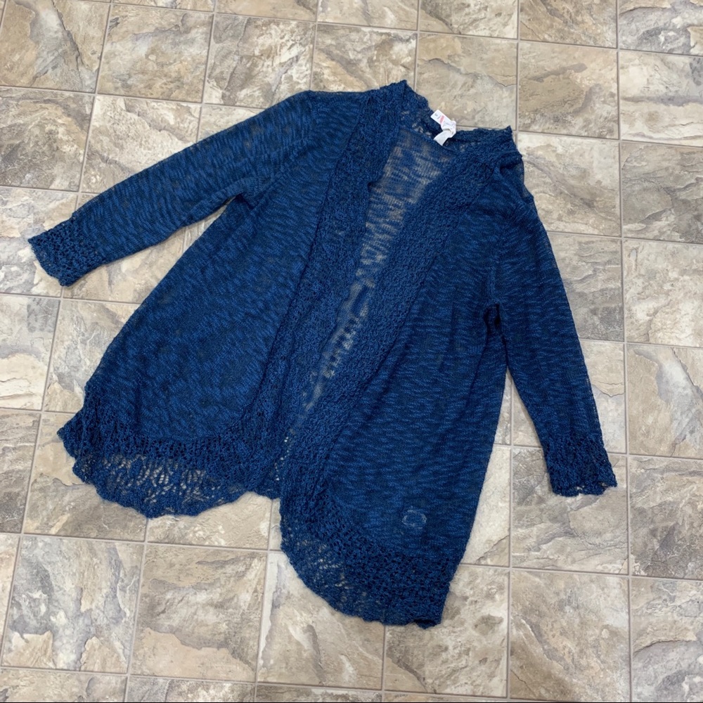 PINA ROSSI Blue Cardigan - Picture 2 of 10